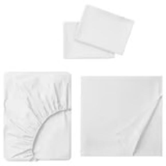 IKEA DVALA White King Sheet Set for Ultimate Comfort & Breathable Style